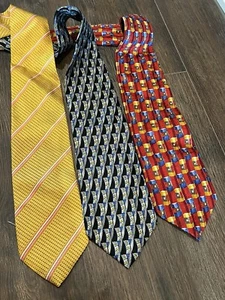 Ermenegildo Zegna Silk Neck Tie Multicolor 100% Seta Soie Silk Italy Ties - Picture 1 of 21