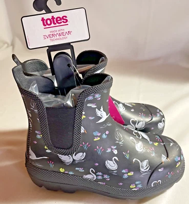 Botas de Lluvia VERA BRADLEY Totes Lago de los Cisnes Talla 6 Nuevas con Etiquetas Foto 1 de 4