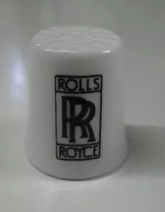 Up4Bid Rolls Royce Automobiles Collectible Porcelain Thimble - Picture 1 of 1