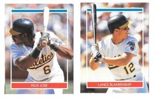 1990 Hottest Rookies Stickers - OAKLAND ATHLETICS / As Team Set