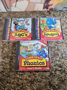 Jump Start Games Lot Phonics ages 3-6 CD-ROM Win/Mac Spelling Abc's - Picture 1 of 2