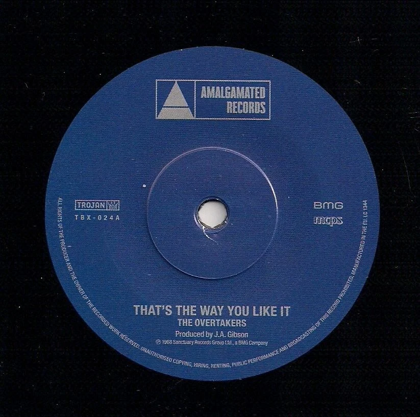 NEW- The OVERTAKERS- That's the way you like it / The big Take over TBX024 - Image 1 of 1