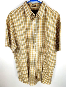 Gray Elephant Men's Size Large Poplin Plaid Button Up Shirt 1714 - Picture 1 of 6