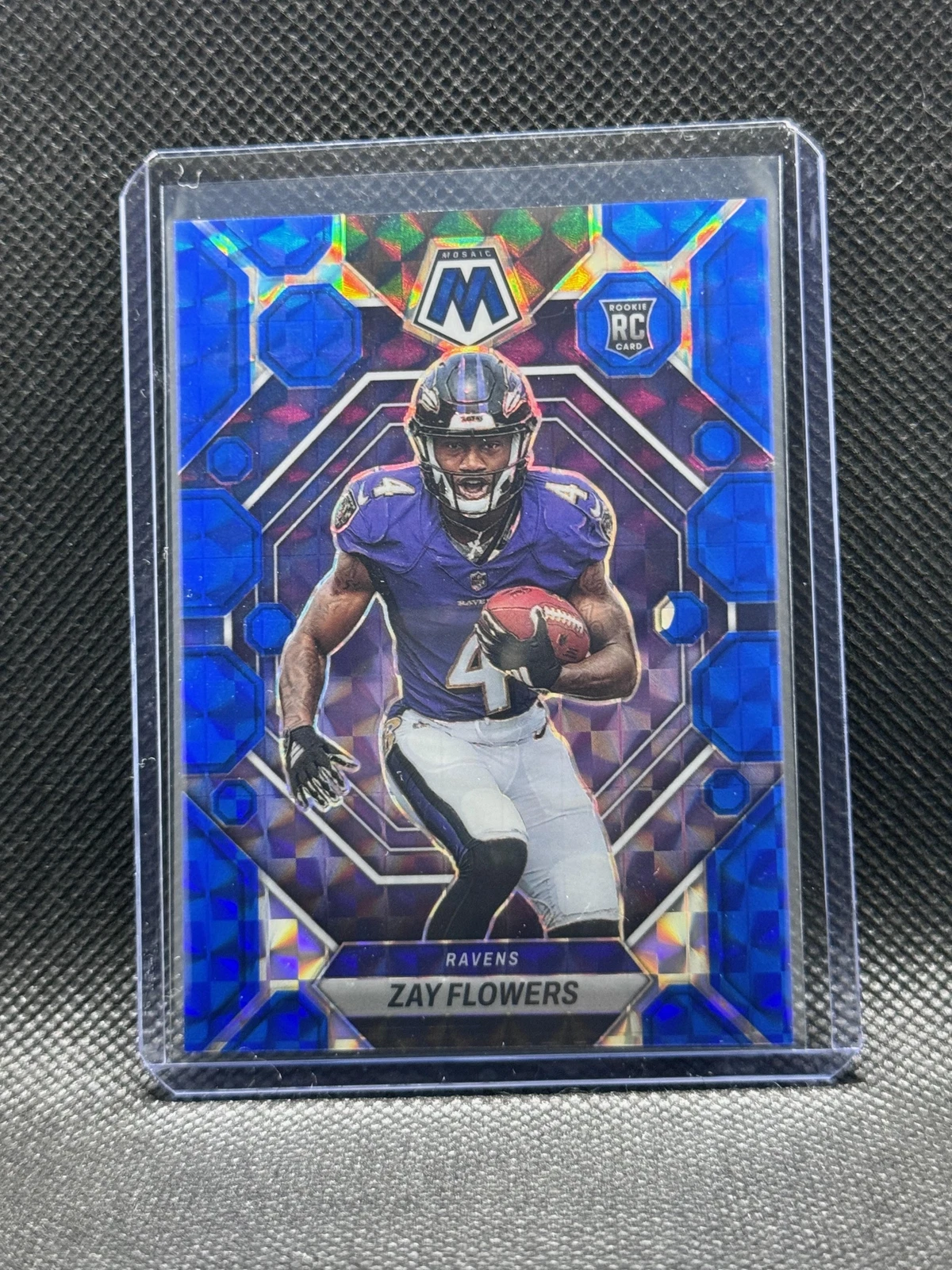 Zay Flowers 2023 Panini Mosaic #380 Rookie Blue Prizm /99 Baltimore Ravens
