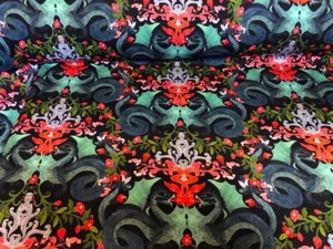 Trevi Fabrics Kismet Navy Rorschach Fabric - Picture 1 of 5