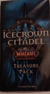 1x Sealed World of Warcraft TCG Assault on Icecrown Citadel WOW Treasure pack  - Picture 1 of 5