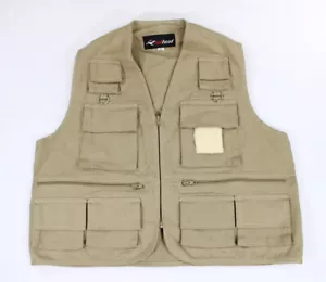 Redhead Red Head Hunting Fishing Canvas Brown Vest Full Zip Men’s Size Medium - Picture 1 of 6