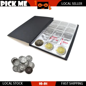 150 40 x 40mm Pockets Collection Book Coin Collecting Money Penny Storage Album - Picture 1 of 8
