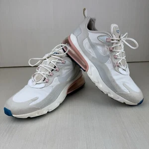 Nike Air Max 270 React Modern Summit bianche sneakers donna taglia 9 At6174-100 - Foto 1 di 14