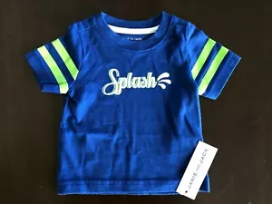 Janie and Jack boys 3 - 6 months multi color "Splash" short sleeve shirt NWT - Picture 1 of 3