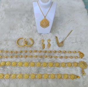 Traditional Thai Accessories Jewelry Set Occasional Wedding Stage Show Parade - Picture 1 of 10