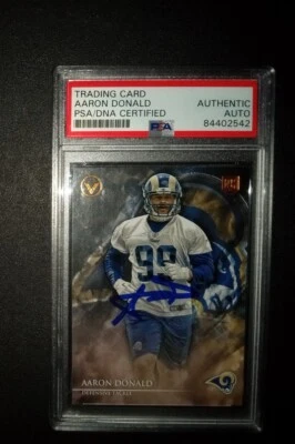 Aaron Donald RC Card PSA/DNA CERTIFIED AUTO - Image 1 of 2