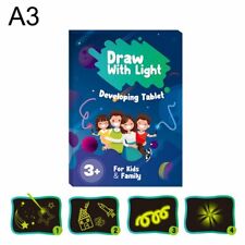 Light Drawing Board Draw with Light Fun and Developing Toy, Fluorescent Luminous