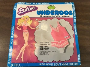 Rare Vintage 1981 Pink Lace Barbie Underoos *SEALED* Girls Size X Small (2-4) - Picture 1 of 2