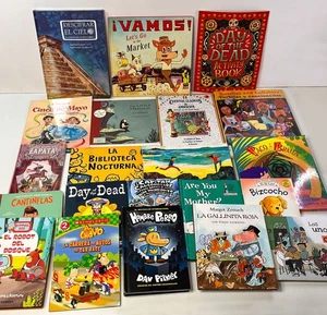 21 Spanish English Children's Bilingual Reading Books MIX Lot Various Reading - Picture 1 of 18