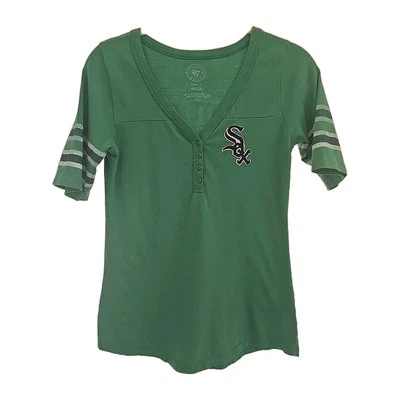 Chicago White Sox St. Patrick's Day Green Women's  T-Shirt MLB Small '47 Brand - Image 1 of 2