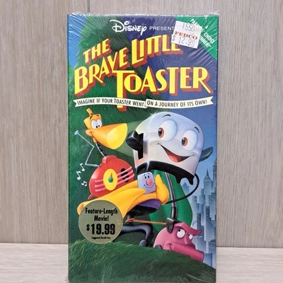 The Brave Little Toaster VHS SEALED Walt Disney RARE SLIP COVER EDITION 1988 - Image 1 of 4