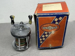 VINTAGE SHAKESPEARE MODEL 1922 WONDEREEL DELUXE BAITCASTING REEL & BOX Nickle - Picture 1 of 15