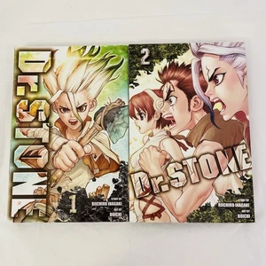 Dr. Stone Manga Inglés Volumen 1 y 2 VIZ Shonen Jump Riichiro Inagaki Boichi - Imagen 1 de 11