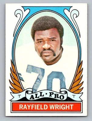 1972 Topps Football Rayfield Wright All-Pro #266  (HOF) - Image 1 of 2