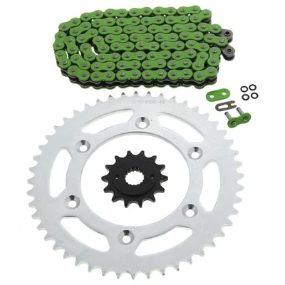 Cadena y piñón junta tórica verde Honda XR400R 400 R 1996-2004 14/48 114 L Foto 1 de 4