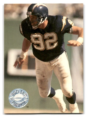 Burt Grossman 1991 Pro Set Platinum FOOTBALL #105 San Diego Chargers - Image 1 of 2