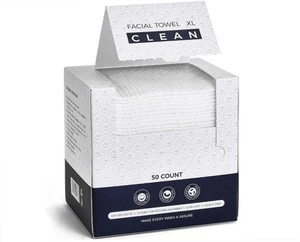 Disposable Face Towels, Viscose Biodegradable Large Dry Wipes, Super Soft &... - Picture 1 of 8