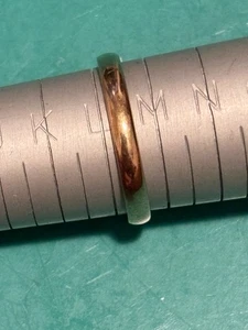 9CT GOLD PLAIN WEDDING BAND RING SIZE L-M BIRMINGHAM 1942 1.9 GRAMS - Picture 1 of 4