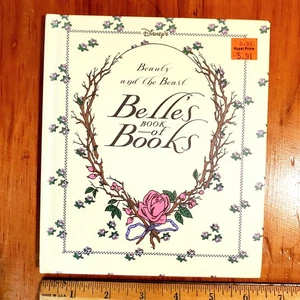 Vtg NEW Disney's Beauty and the Beast Belle's Book of Books Journal 1991 1st Ed - Picture 1 of 7