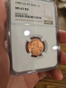 1982 LG DT Zinc Cent NGC MS67 Very Solid Strike! - Picture 1 of 2
