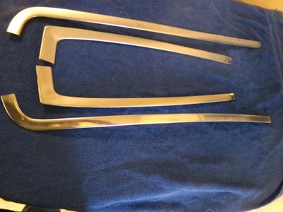 80-96 Ford F150 Bronco Chrome Windshield Trim Outside Molding 4 Piece TOP & SIDE - Image 1 of 4