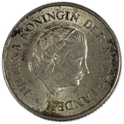 Netherlands - 1/4 Gulden - 1967 - KM#4 - J - Item #2 - Image 1 of 3