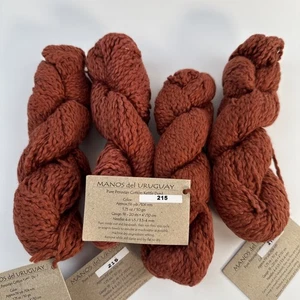 Manos del Uruguay Cotton Stria Garn Boucle #215 4 Knäuel - Bild 1 von 5