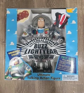 Figurine Toy Story Chrome Buzz Lightyear Ultimate Talking 1995 NEUVE boîte ouverte - Photo 1 sur 6