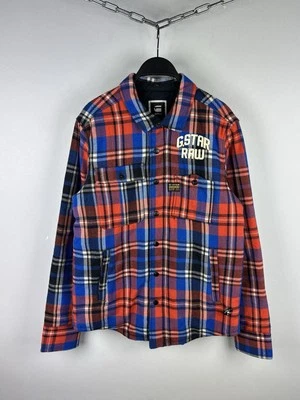 G-Star Raw Forest Wool Blend Plaid Overshirt Jacket Men’s Size L - Image 1 of 4