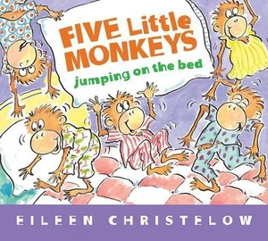 Fünf kleine Affen springen auf dem Bett (gepolstert) von Eileen Christelow (Englisch) B - Bild 1 von 1