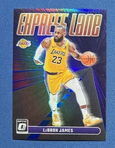 2023 Panini Optic Lebron James Express Lane Blue Prizm 11/85 Lakers #9 - Picture 1 of 2