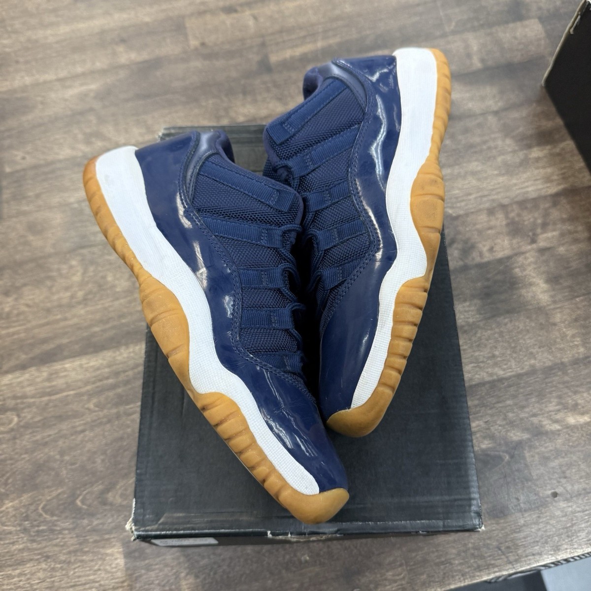Jordan 11 Retro Low Navy Gum | eBay