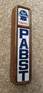 Pabst Blue Ribbon Original PBR Tap Handle Bar Pub Good Cond 2 Sided 4-3/4" Small - Picture 1 of 6