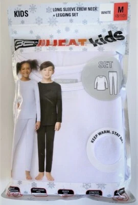 JUEGO DE TRAJE TÉRMICO 32 GRADOS NIÑOS + CONJUNTO DE CAPA BASE LEGGING-TALLA M & L- Blanco Foto 1 de 4