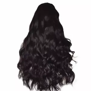 Women Long Full Wig Brazilian Star Human Hair Body Wave Lace Front Thick Wigs US - Picture 1 of 6