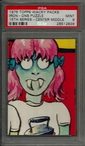 1975 Topps Wacky Packages Iron-Ons Puzzle Center Middle 15th Ser PSA 9 MINT Card - Picture 1 of 1