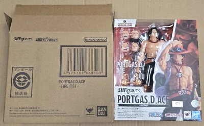 S.H. Figura de acción Figuarts One Piece Portgas D Ace Fire Fist VENDEDOR DE EE. UU. EN STOCK Foto 1 de 4