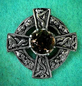 KILT E.P VINTAGE AÑOS 50. PIN CON IMITACIÓN CAIRNGORM - ESCOCIA - Imagen 1 de 7