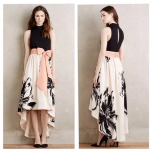 Vestido Anthropologie Moulinette Soeurs Sumi Para Mujer Talla 6 Crema Negro Coral Floral - Imagen 1 de 11
