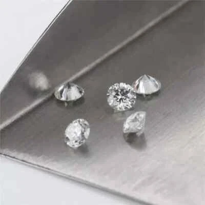 Loose Lab-Grown CVD Diamond LOT 4.00 MM D Color IF CLARITY 5 PCS Certified - Image 1 of 4
