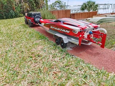 RC BOAT TRAILER FOR TRAXXAS SPARTAN ( with suspension) - Image 1 of 4