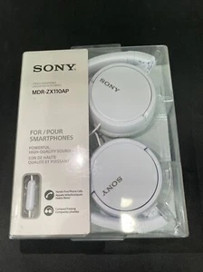 Sony MDRZX110AP/W ZX-Series Extra Bass Headphones, White NEW - Picture 1 of 2
