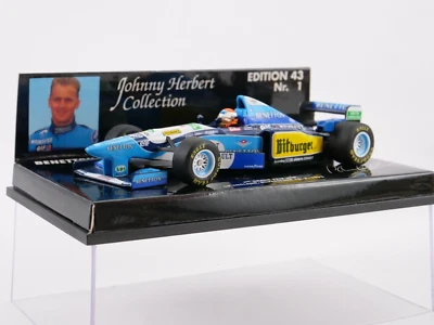 MINICHAMPS 1/43 Benetton Renault B195 Johnny Hébert Collection Gp England 1995 - Image 1 of 4