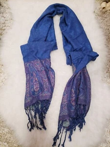 Bufanda Rectangular Mujer 70x27" Azul Suave - Imagen 1 de 4